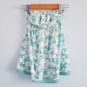 Garage A-line babydoll strapless top with buttons